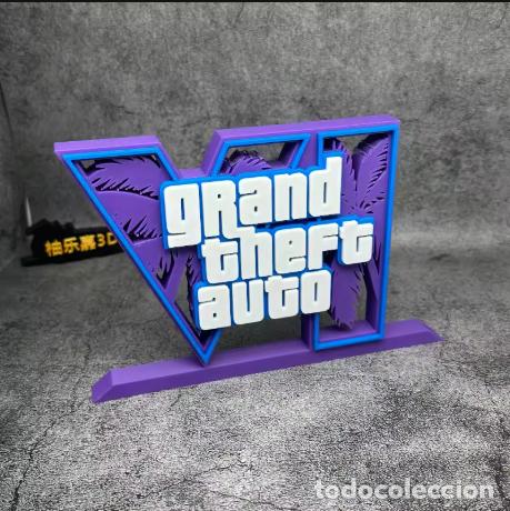 Videojuegos y consolas PS5 de segunda mano: Logotipo decoraci&oacute;n exposici&oacute;n juego consola PS5 GTA VI Grand Theft Auto VI