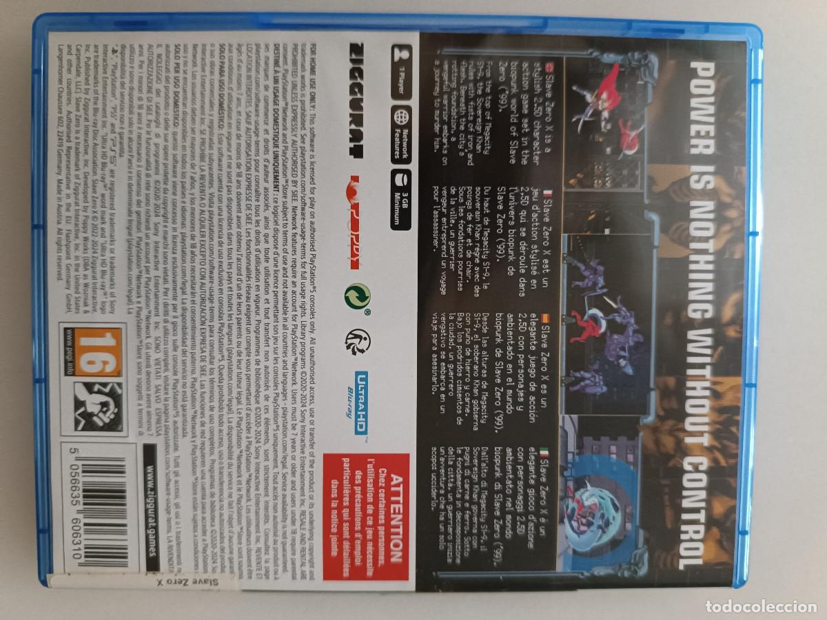 Videojuegos y consolas PS5 de segunda mano: SLAVE ZERO X PS5 PAL ESPA&Ntilde;A