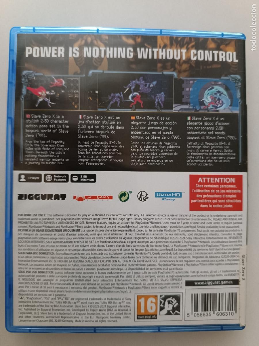 Videojuegos y consolas PS5 de segunda mano: SLAVE ZERO X PS5 PAL ESPA&Ntilde;A - Foto 2