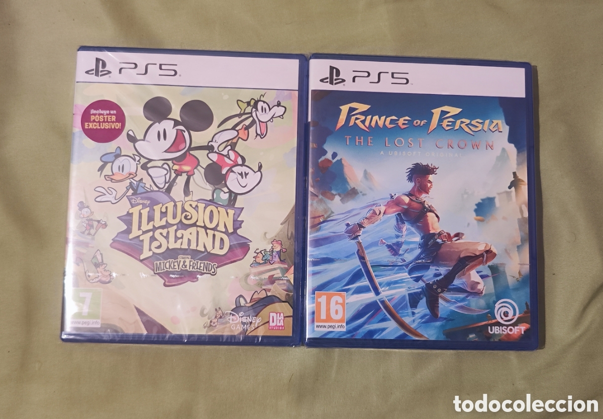 Videojuegos y consolas PS5 de segunda mano: PACK PS5 DISNEY ILLUSION ISLAND + PRINCE OF PERSIA THE LOST CROWN