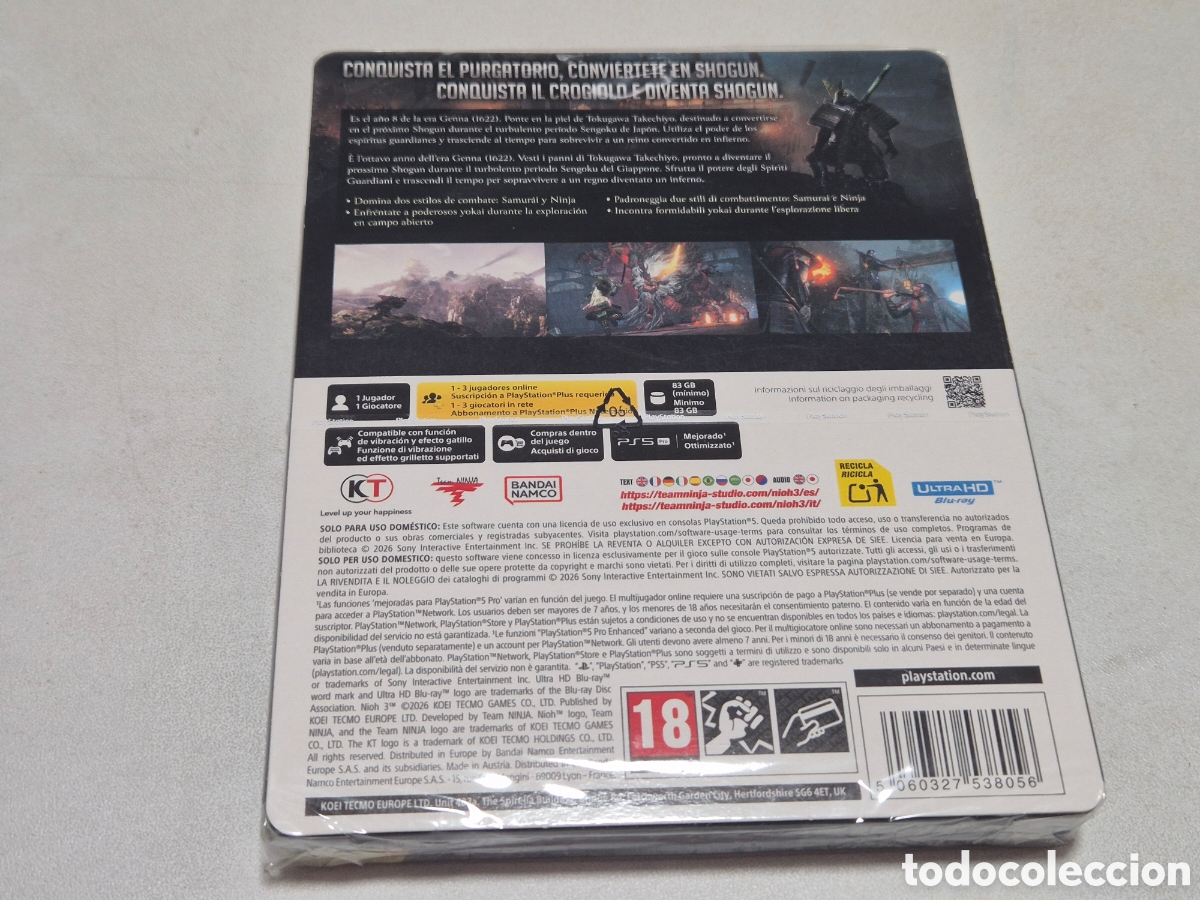 Videojuegos y consolas PS5 de segunda mano: Nioh 3 Launch Edition Steelbook - Foto 2