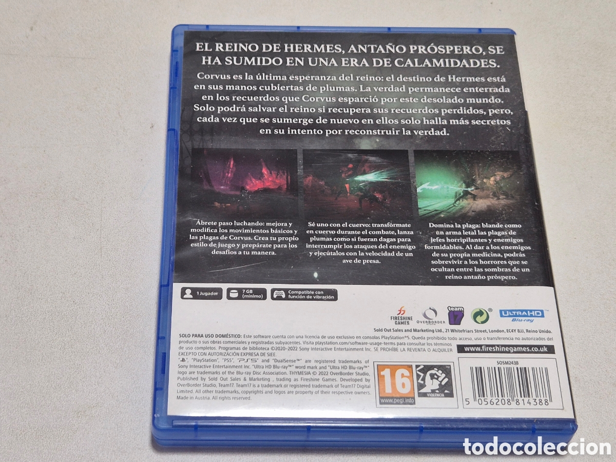 Videojuegos y consolas PS5 de segunda mano: Thymesia. Playstation 5 - Foto 2