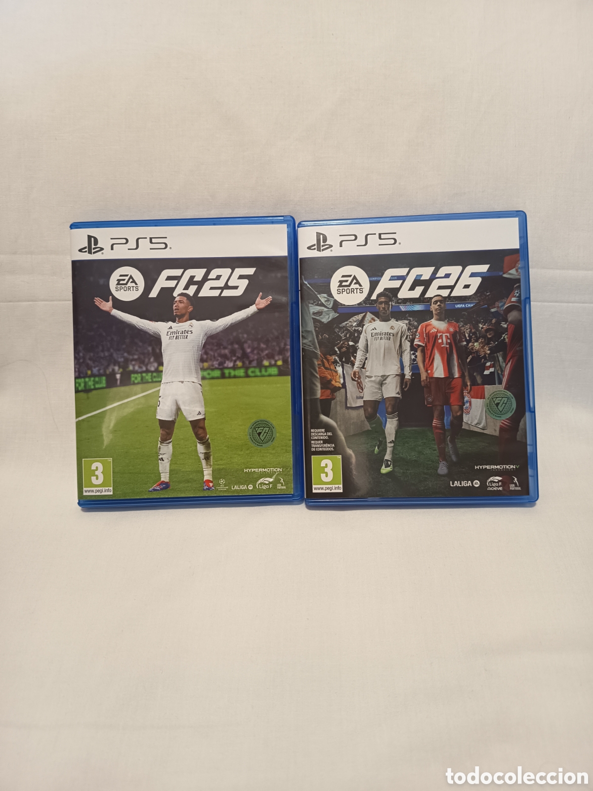 Videojuegos y consolas PS5 de segunda mano: Dos juegos PS 5: EA Sports FC 25 y EA Sports 26 (f&iacute;sico)