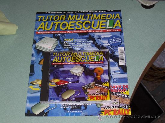 Videojuegos y consolas: TUTOR MULTIMEDIA AUTOESCUELA  EN CD-ROM PARA EL PC - Foto 1