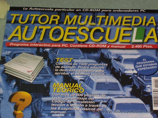 Videojuegos y consolas: TUTOR MULTIMEDIA AUTOESCUELA  EN CD-ROM PARA EL PC - Foto 3