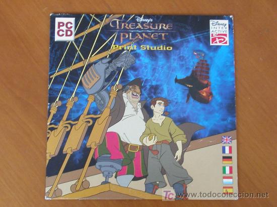 Videojuegos y consolas: Juego PC Disney InterActive. Treasure Planet. Print Studio. En distintos idiomas. Ed. 2002 - Foto 1