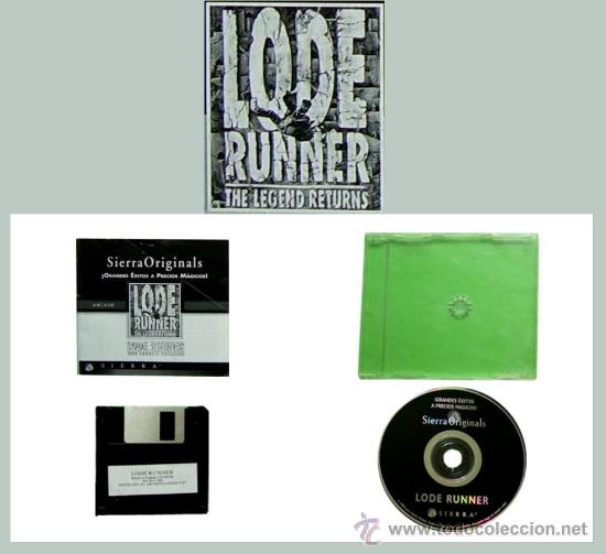 Videojuegos y consolas: LODE RUNNER - THE LEGEND RETURNS - JUEGO PC ARCADE - Foto 1