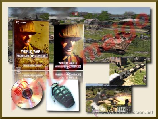 Videojuegos y consolas: WORLD WAR II - FRONTLINE COMMAND - CAJA CART&Oacute;N - JUEGO PARA PC - Foto 1
