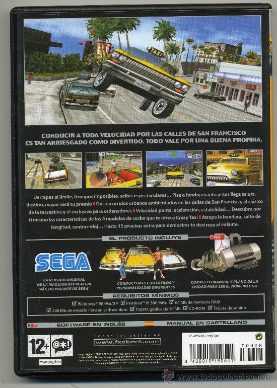 Videojuegos y consolas: CRAZY TAXI - PC. CD-ROM - CON INSTRUCIONES - Foto 2