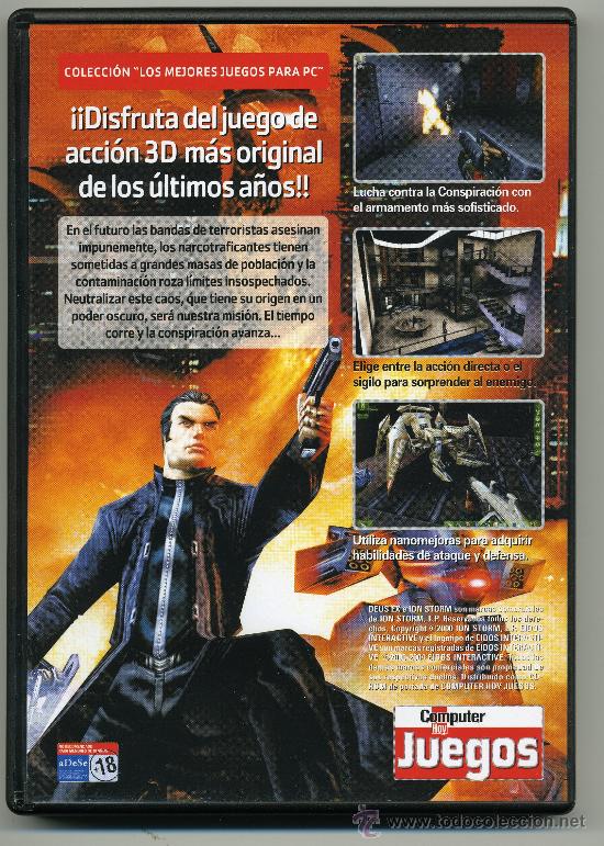 Videojuegos y consolas: VIDEO JUEGO PC - CD ROM-  DEUS EX- CON MANUAL - Foto 2