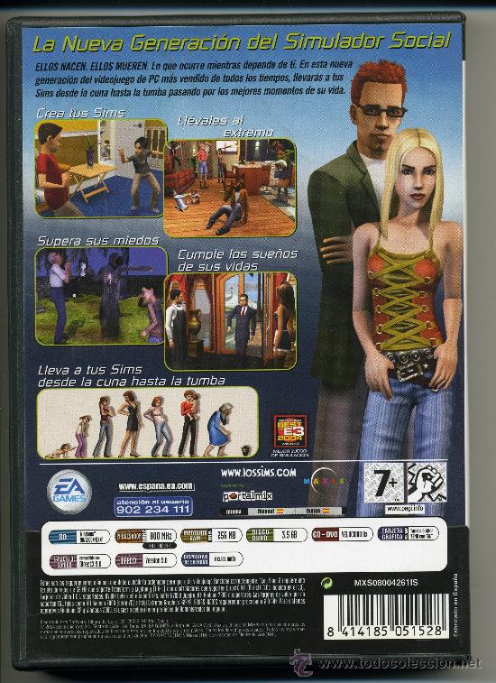 Videojuegos y consolas: VIDEO JUEGO PC - CD ROM- LOS SIMS 2 - 4 CD -CON MANUAL - - Foto 2