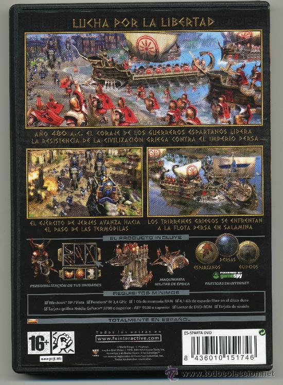 Videojuegos y consolas: SPARTA- JUEGO PC-CD-ROM - CON MANUAL - Foto 2