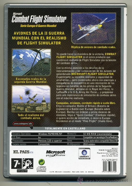 Videojuegos y consolas: COMBAT FLIGHT SIMULATOR - VIDEOJUEGO PC - COM MANUAL - Foto 2