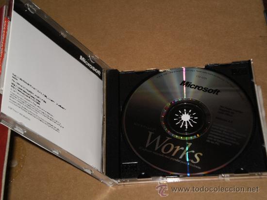 Videojuegos y consolas: CD CON NUMERO DE SERIE ORIGINAL , MICROSOFT WORKS VERSION 4.5 ( A&Ntilde;O 1997 ) . - Foto 1