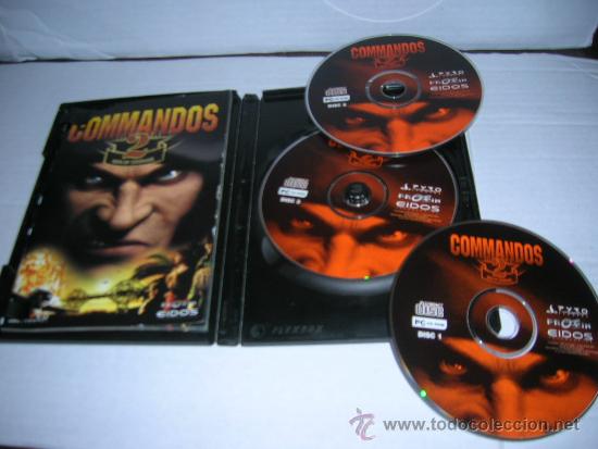 Videojuegos y consolas: PC CD ROM. Commandos 2. Men of Courage. &copy; Pyro Studios 2001. Con 3 discos y libreto. - Foto 1