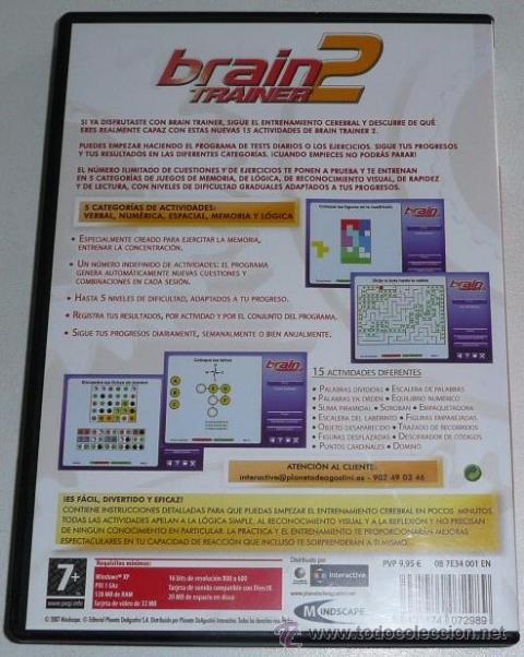 Videojuegos y consolas: Juego PC Brain Trainer 2 (Deporte Cerebral) (Mindscape, 2007) - Foto 2