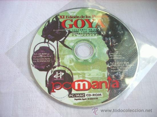 Videojuegos y consolas: CD PCMANIA  XI EDICION DE LOS PREMIOS GOYA - Foto 1