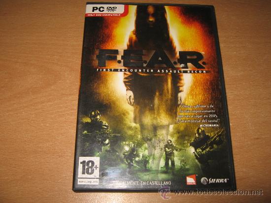 Videojuegos y consolas: FEAR PC VERSION ESPA&Ntilde;OLA COMPLETO / SIERRA - Foto 1