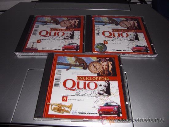Videojuegos y consolas: Lote de 3 PC CD-ROM Enciclopedia Quo 2000 - Foto 1