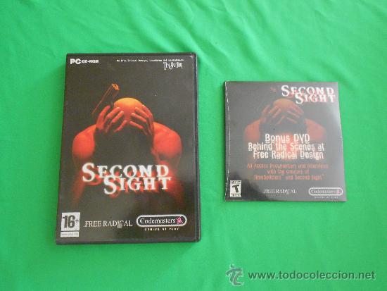 Videojuegos y consolas: SECOND SIGHT + BONUS DVD (NUEVO Y PRECINTADO EL BONUS / ESTADO DIFICIL) - PC - CODEMASTERS - Foto 1
