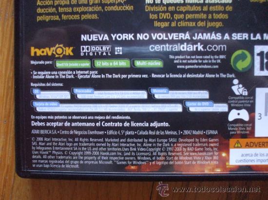 Videojuegos y consolas: JUEGO ALONE IN THE DARK, PC - Foto 3