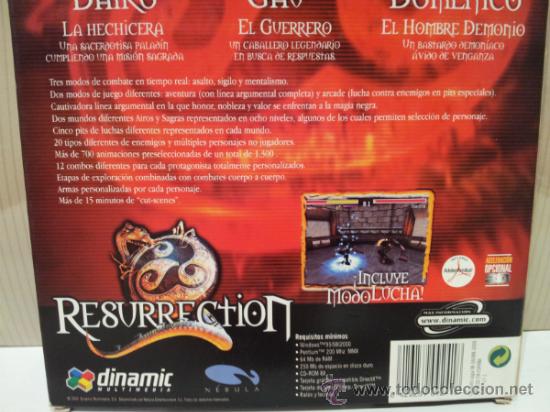 Videojuegos y consolas: video juego resurrection para pc dinamic formato caja - Foto 3