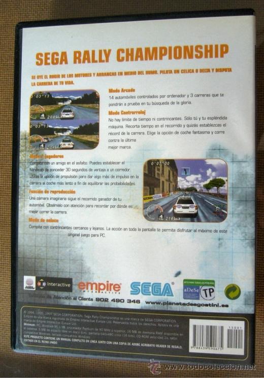 Videojuegos y consolas: SEGA RALLY CHAMPIONSHIP PARA PC - Foto 2