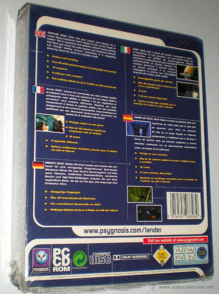 Videojuegos y consolas: Lander [Psygnosis] [1999] [PC CDROM] [Multiidiomas] [nuevo] [precintado] - Foto 2