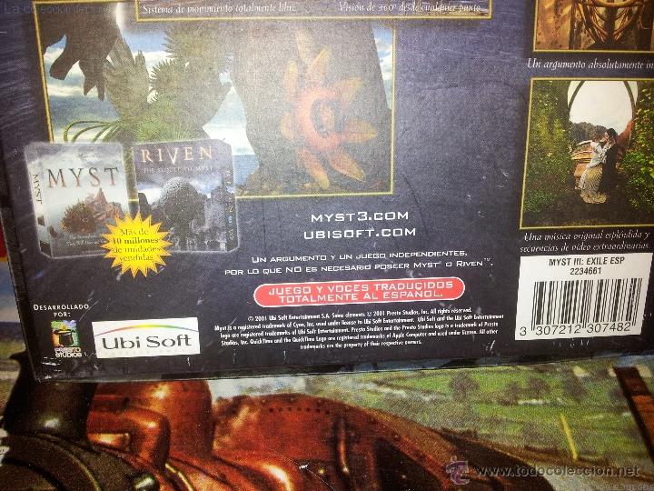 Videojuegos y consolas: JUEGO PC MYST III : EXILE - Foto 6