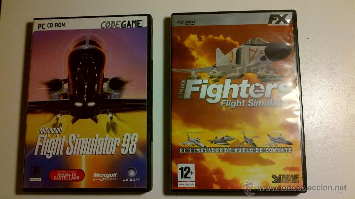 Videojuegos y consolas: FLIGHT SIMULATOR 98 DE MICROSOFT Y STRIKE FIGHTERS FLIGHT SIMULATOR. JUEGO PC - Foto 1