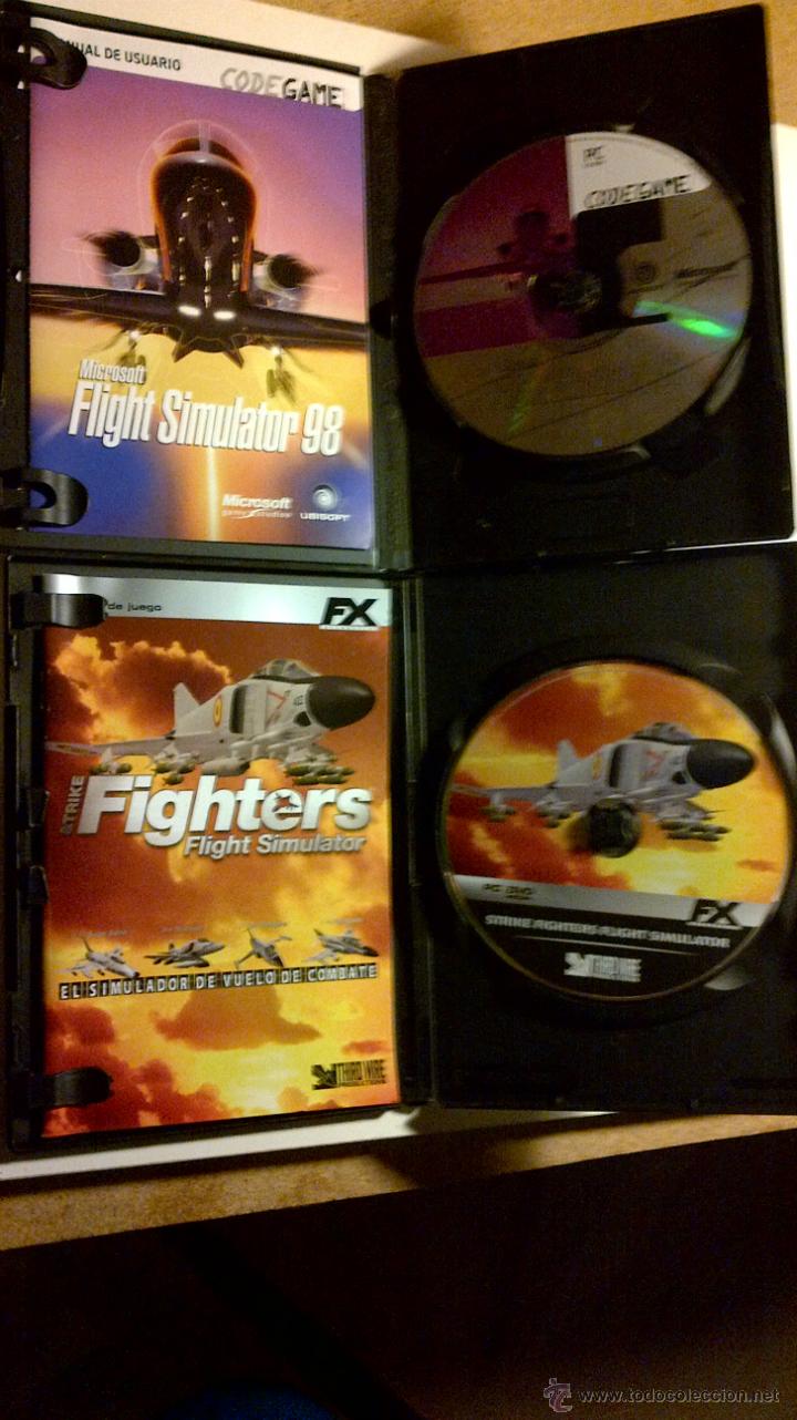 Videojuegos y consolas: FLIGHT SIMULATOR 98 DE MICROSOFT Y STRIKE FIGHTERS FLIGHT SIMULATOR. JUEGO PC - Foto 3