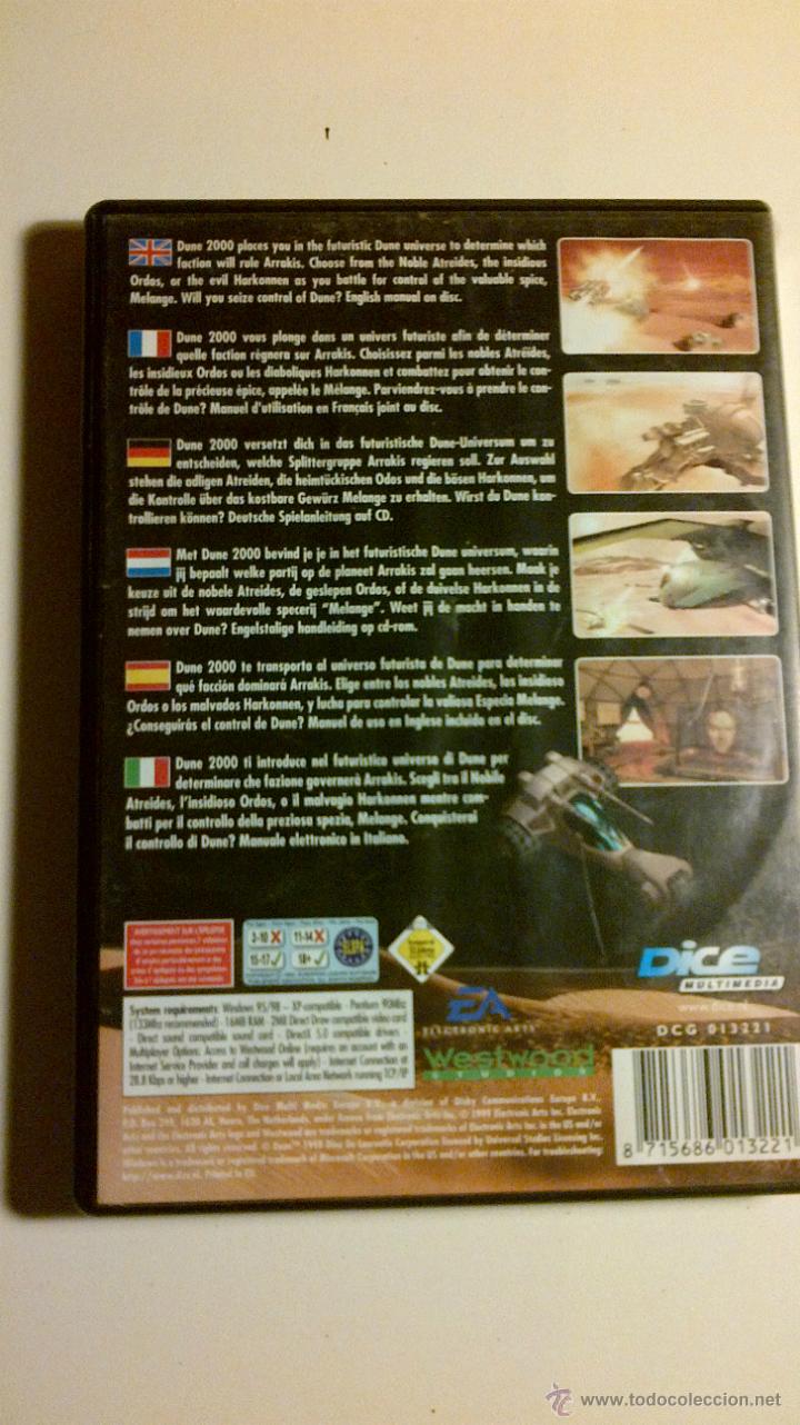 Videojuegos y consolas: DUNE 2000 JUEGO PC CD ROM - Foto 2