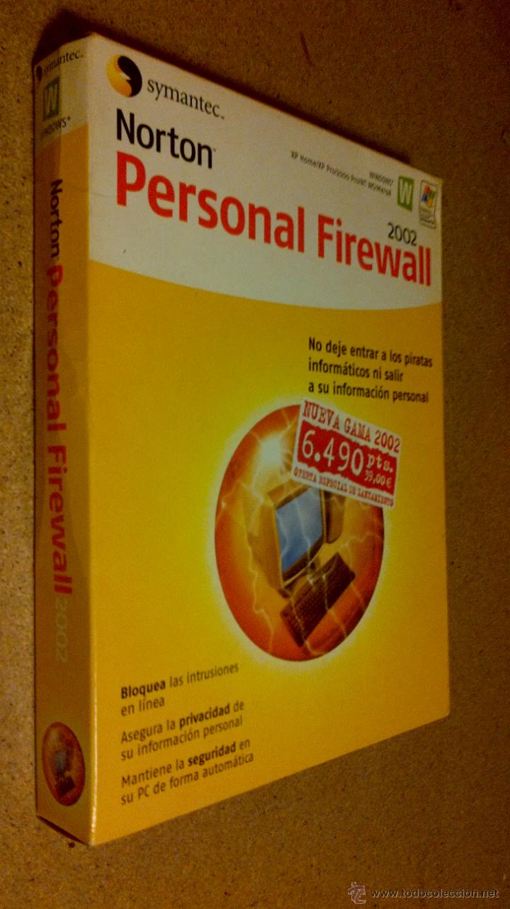 Videojuegos y consolas: NORTON PERSONAL FIREWALL 2002 PROGRAMA APLICACION PC - Foto 2