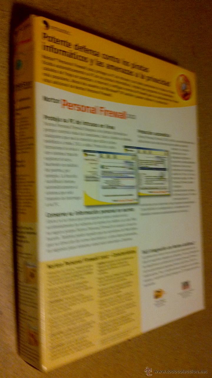 Videojuegos y consolas: NORTON PERSONAL FIREWALL 2002 PROGRAMA APLICACION PC - Foto 3