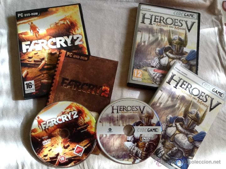 Videojuegos y consolas: Juegos PC H&eacute;roes V y Farcry 2 - Foto 1