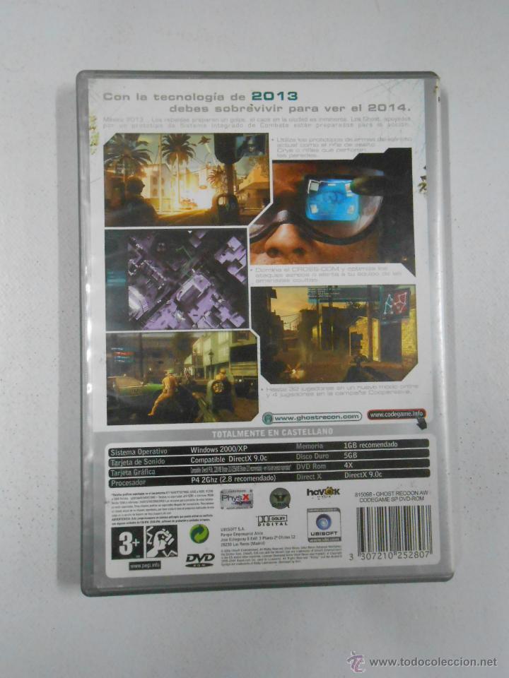 Videojuegos y consolas: TOM CLANCYS GHOST RECON JUEGO PARA PC CD DVD ROM. UBISOFT. TDKV1 - Foto 2