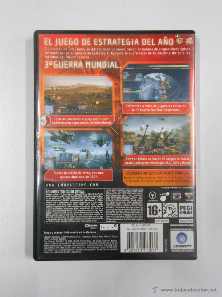 Videojuegos y consolas: TOM CLANCYS ENDWAR PC UBISOFT. TDKV1 - Foto 2
