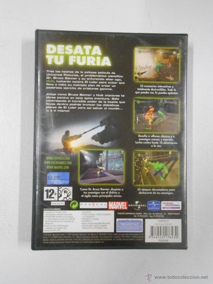 Videojuegos y consolas: HULK. PC. CD-ROM. 3 CDS. TOTALMENTE EN CASTELLANO. TDKV1 - Foto 2