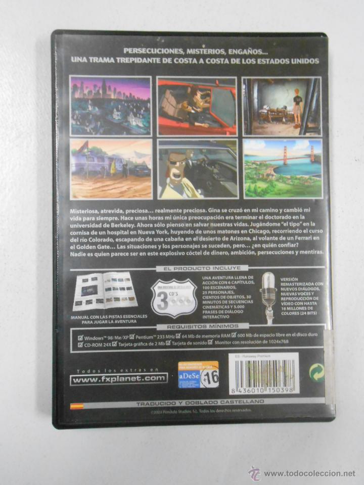 Videojuegos y consolas: RUNAWAY. A ROAD AVENTURE. - PC CD-ROM. FX. TDKV2 - Foto 3