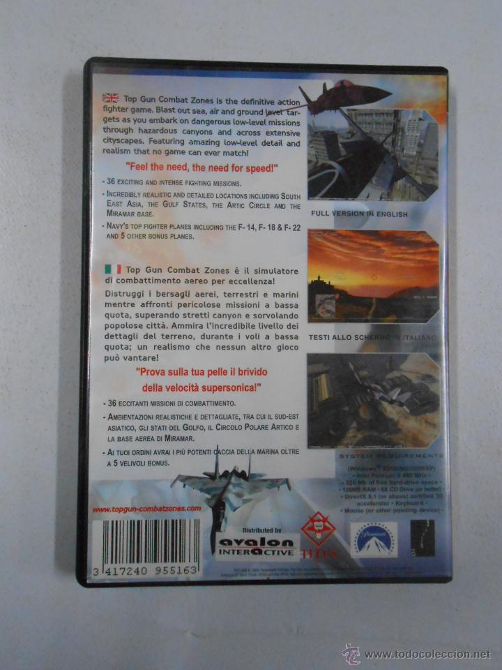 Videojuegos y consolas: TOP GUN COMBAT ZONES. PC CD-ROM. TDKV2 - Foto 3