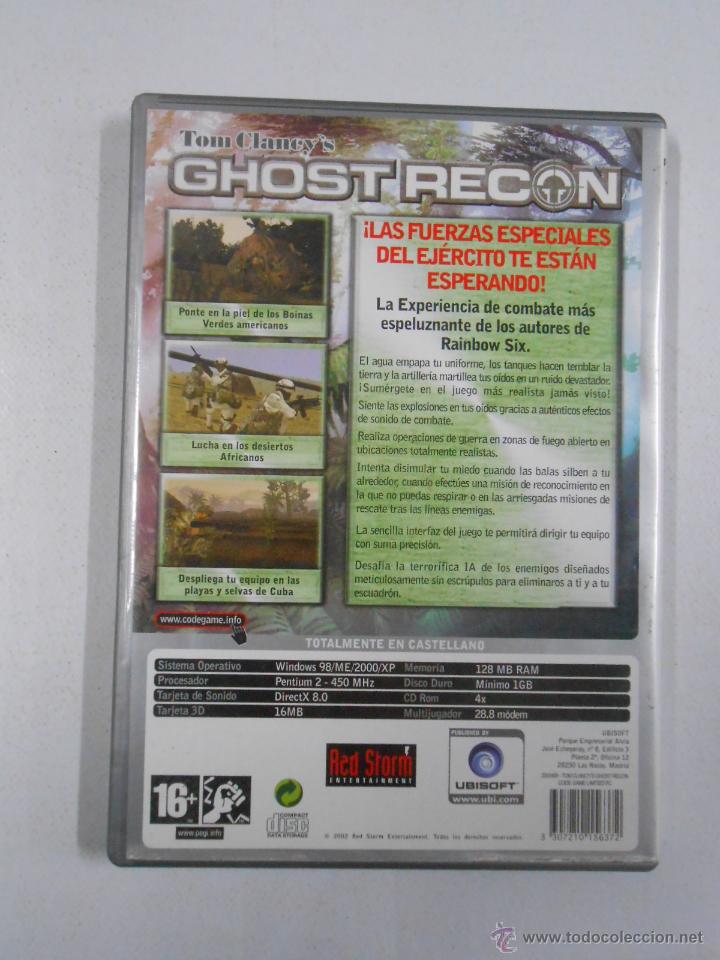 Videojuegos y consolas: GHOST RECON TOM CLANCYS PC CD-ROM. TDKV2 - Foto 3