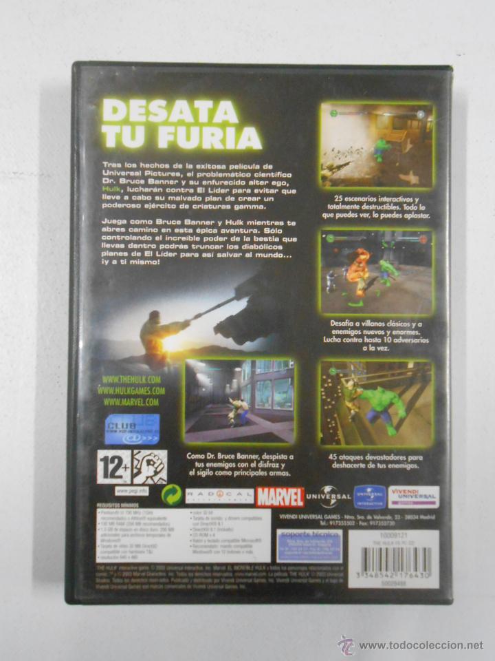 Videojuegos y consolas: HULK. PC. CD-ROM. 2 CDS. TOTALMENTE EN CASTELLANO. TDKV2 - Foto 3