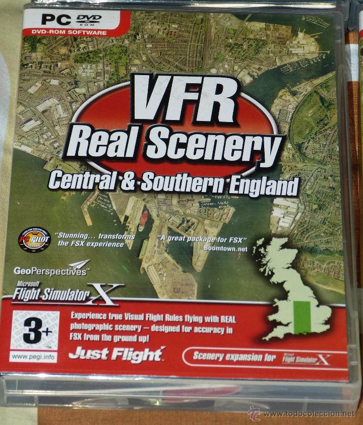 Videojuegos y consolas: PACK COMPLETO DE LOS 4 VFR REAL SCENERY PARA MICROSOFT FLIGHT SIMULATOR X (NUEVO) - Foto 3