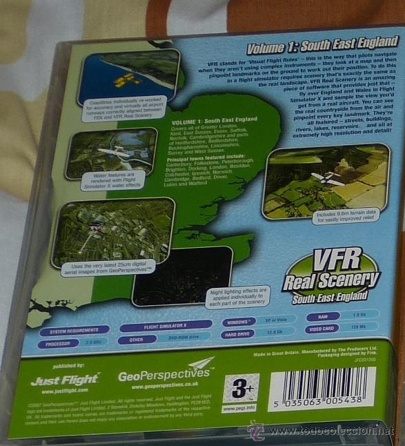 Videojuegos y consolas: PACK COMPLETO DE LOS 4 VFR REAL SCENERY PARA MICROSOFT FLIGHT SIMULATOR X (NUEVO) - Foto 9