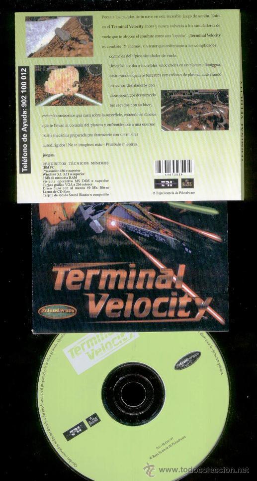 Videojuegos y consolas: CD ROM PARA PC * TERMINAL VELOCITY * NAVES, ACCI&Oacute;N - Foto 1