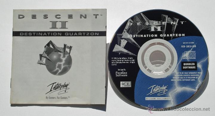 Videojuegos y consolas: Juego para PC - DESCENT II DESTINATION QUARTZON. - Foto 1