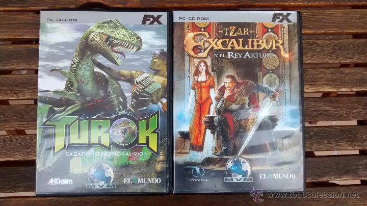 Videojuegos y consolas: PACK 2 JUEGOS PC - TZAR EXCALIBUR + TUROK - Foto 1