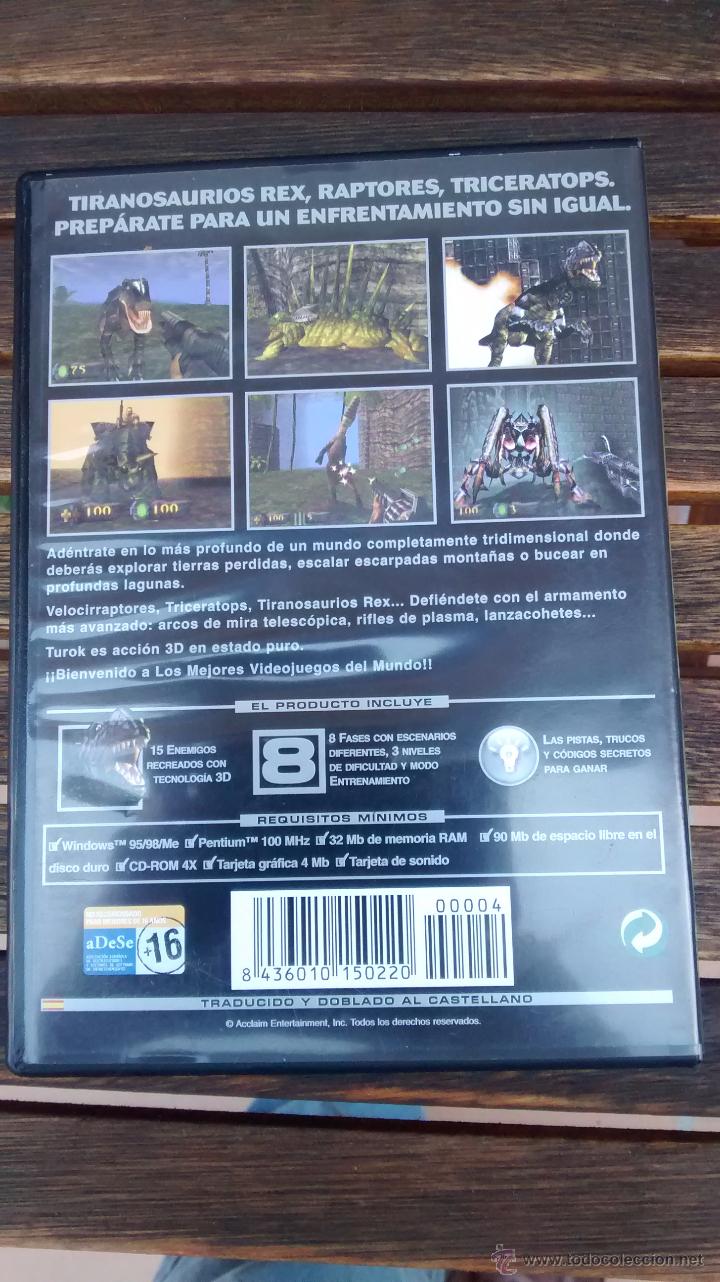 Videojuegos y consolas: CONTRAPORTADA TUROK - Foto 3