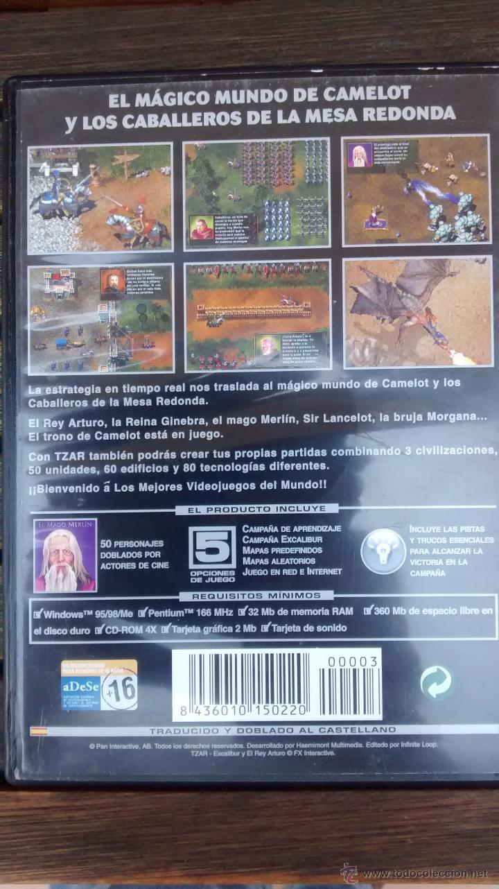 Videojuegos y consolas: CONTRAPORTADA TZAR EXCALIBUR - Foto 5