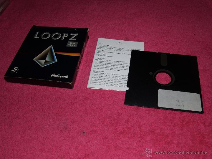 Videojuegos y consolas: PC IMB DISK 5 1/4 SPANISH VERSION VERY RARE LOOPZ . - Foto 1